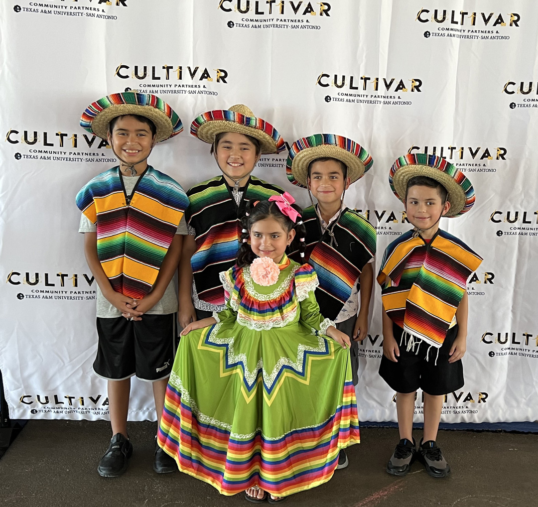kids dressed in costumes