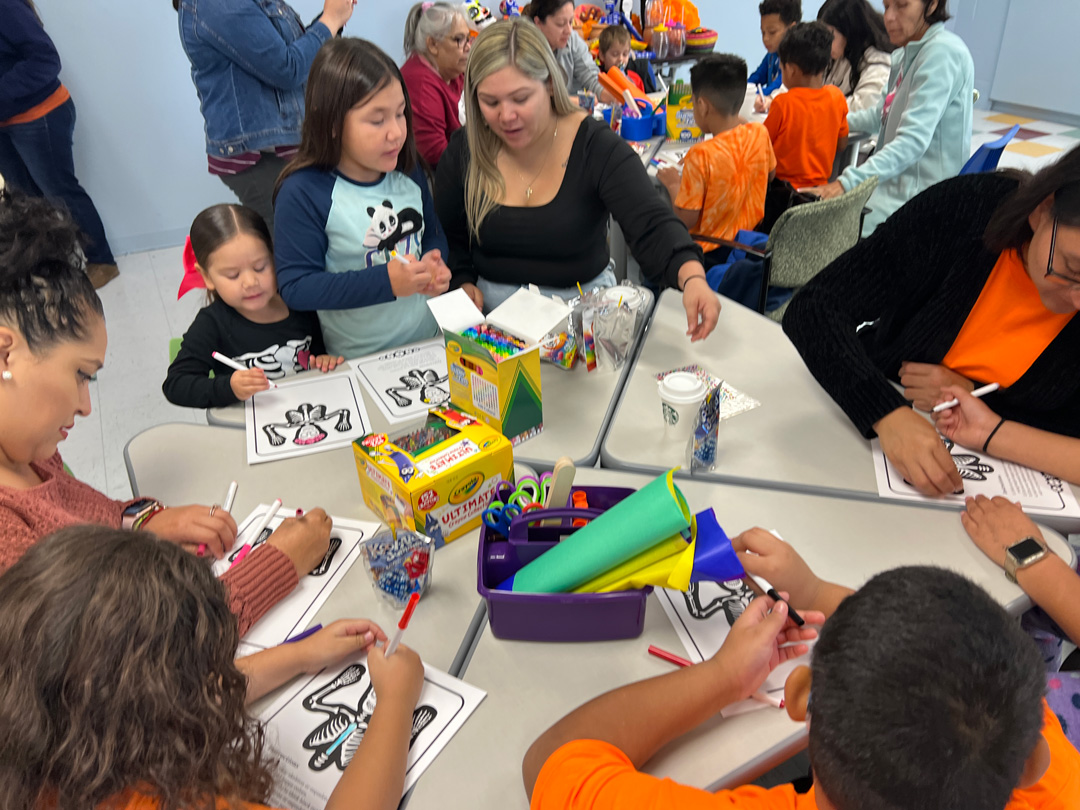 group of kids in activity