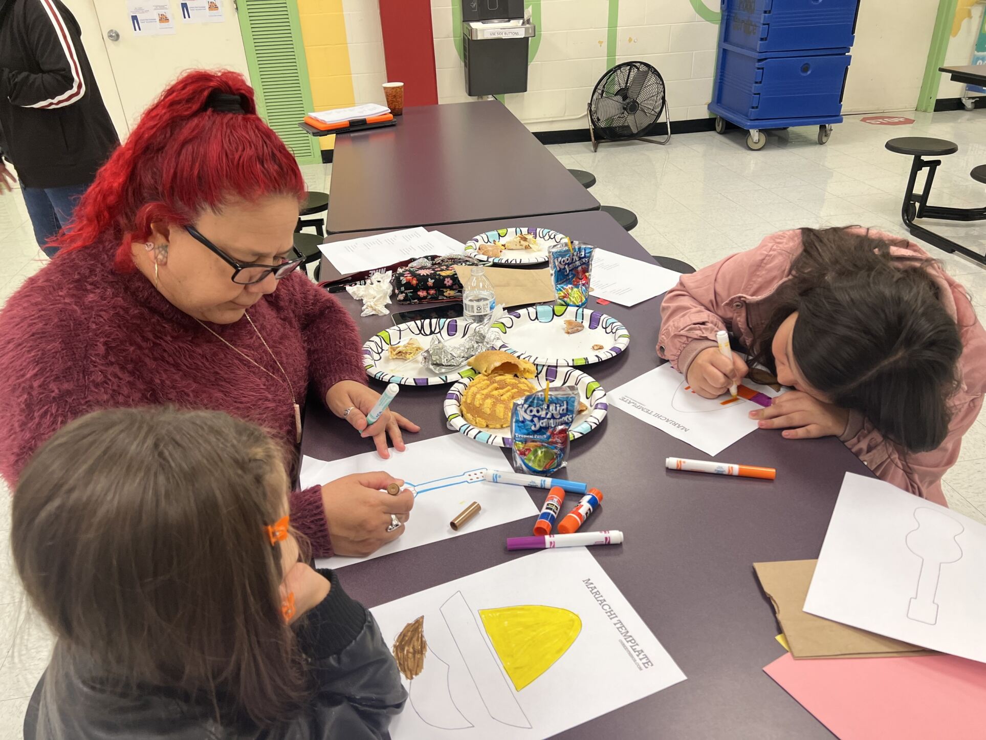 kids at art event