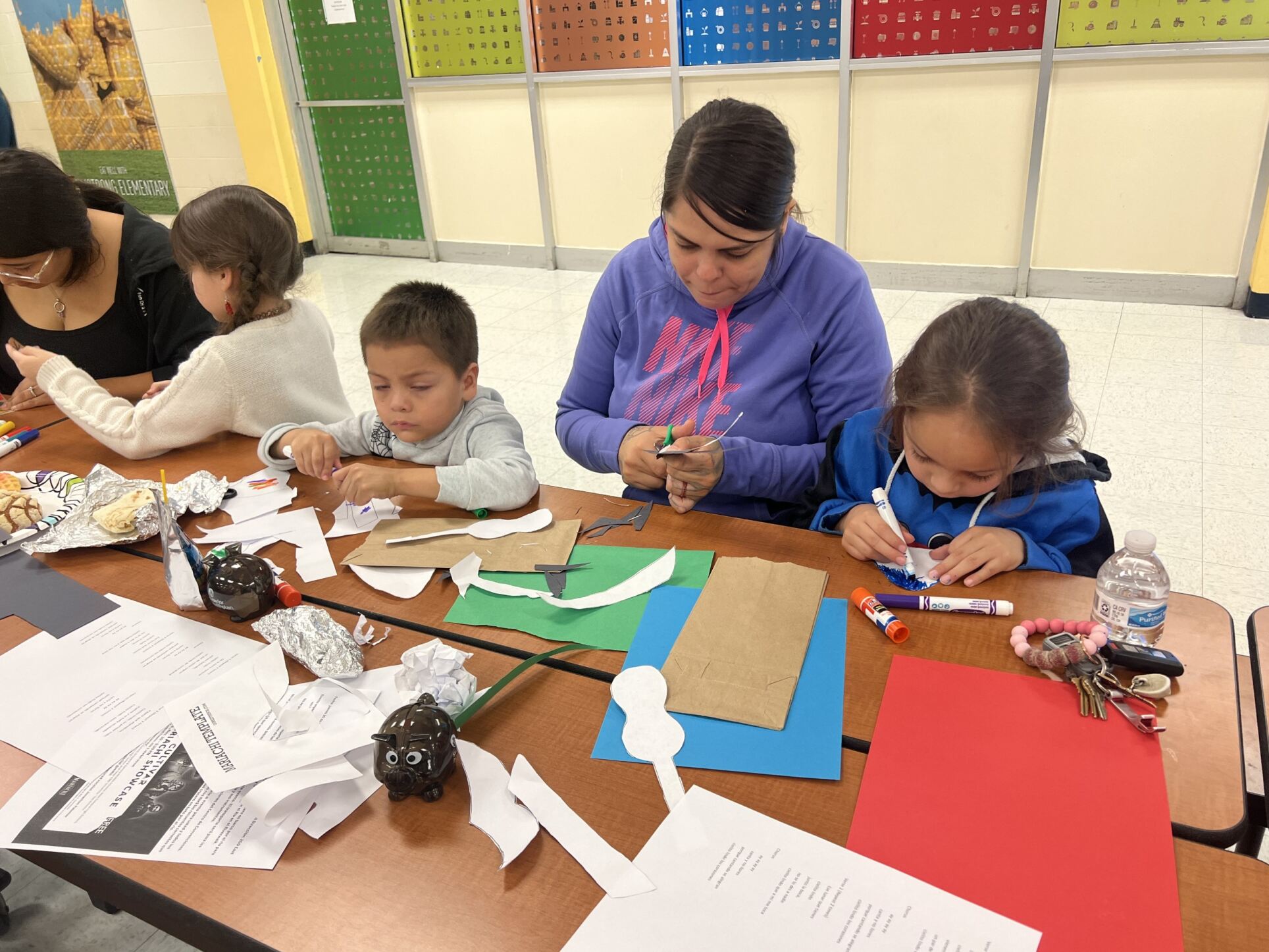 kids at art event