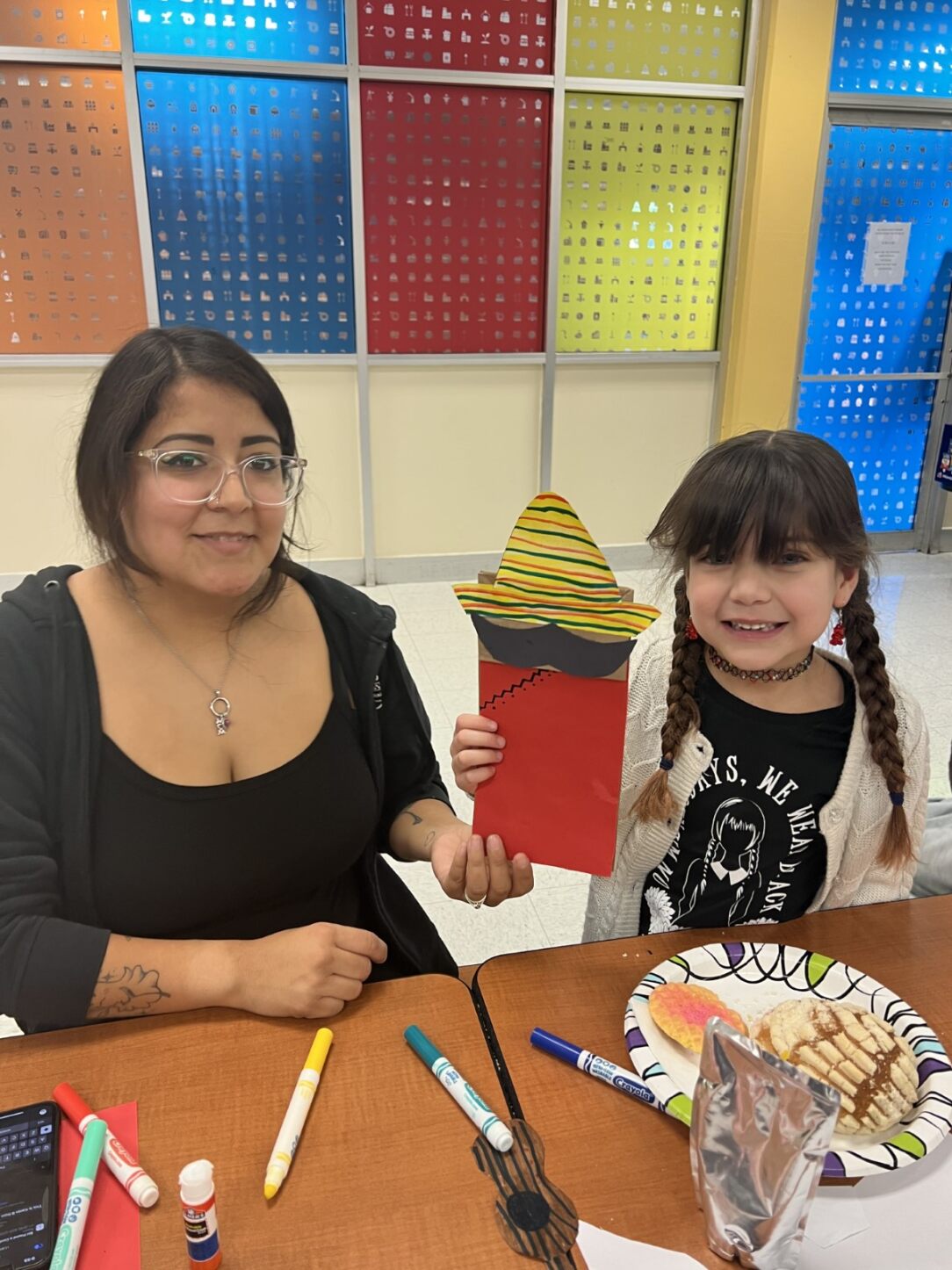 kids at art event
