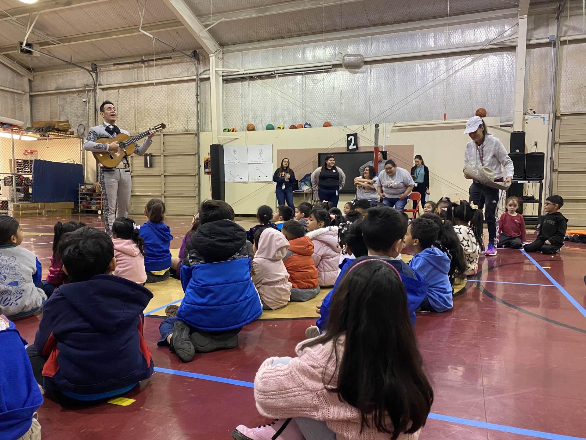 person singing for kids